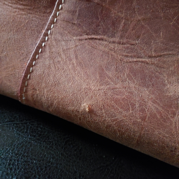 GTM Gun Tote'n Mamas CCW Purse Distressed Buffalo Leather Town Tote Brown - Picture 10 of 11